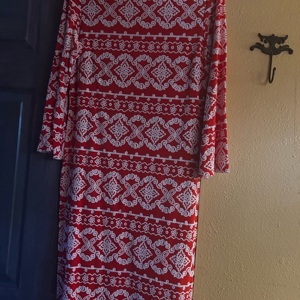 Textured polyester Dress. Looks like it’s embroidered
